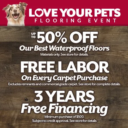Love your pets | Johnson Floor & Home