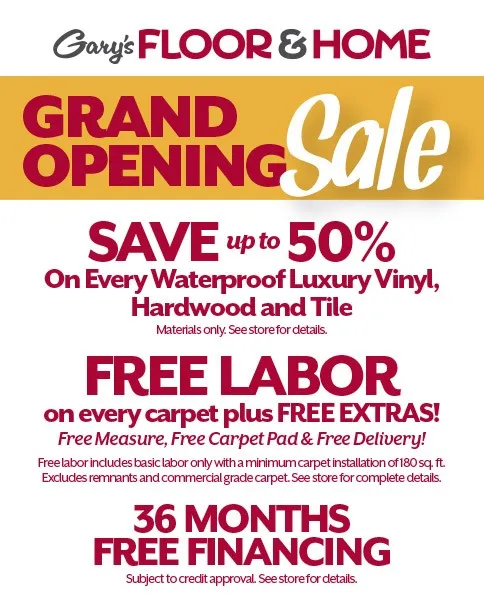 Grand opening sale | Johnson Floor & Home
