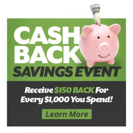 Cash back saving event | Johnson Floor & Home